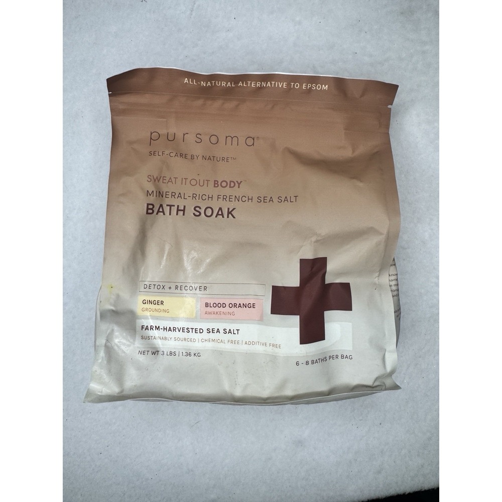 Pursoma Sweat It Out Body Bath Soak 3lb NEW SEALED Detox Recovery